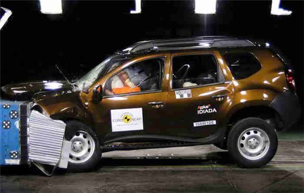 Краш-тест Рено Дастер (испытание Renault Duster) плюс видео, фото
