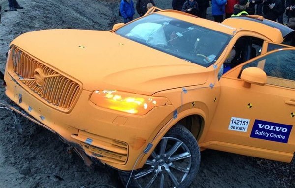 Краш тест Volvo (Вольво) 2015 в версии XC90 с видео